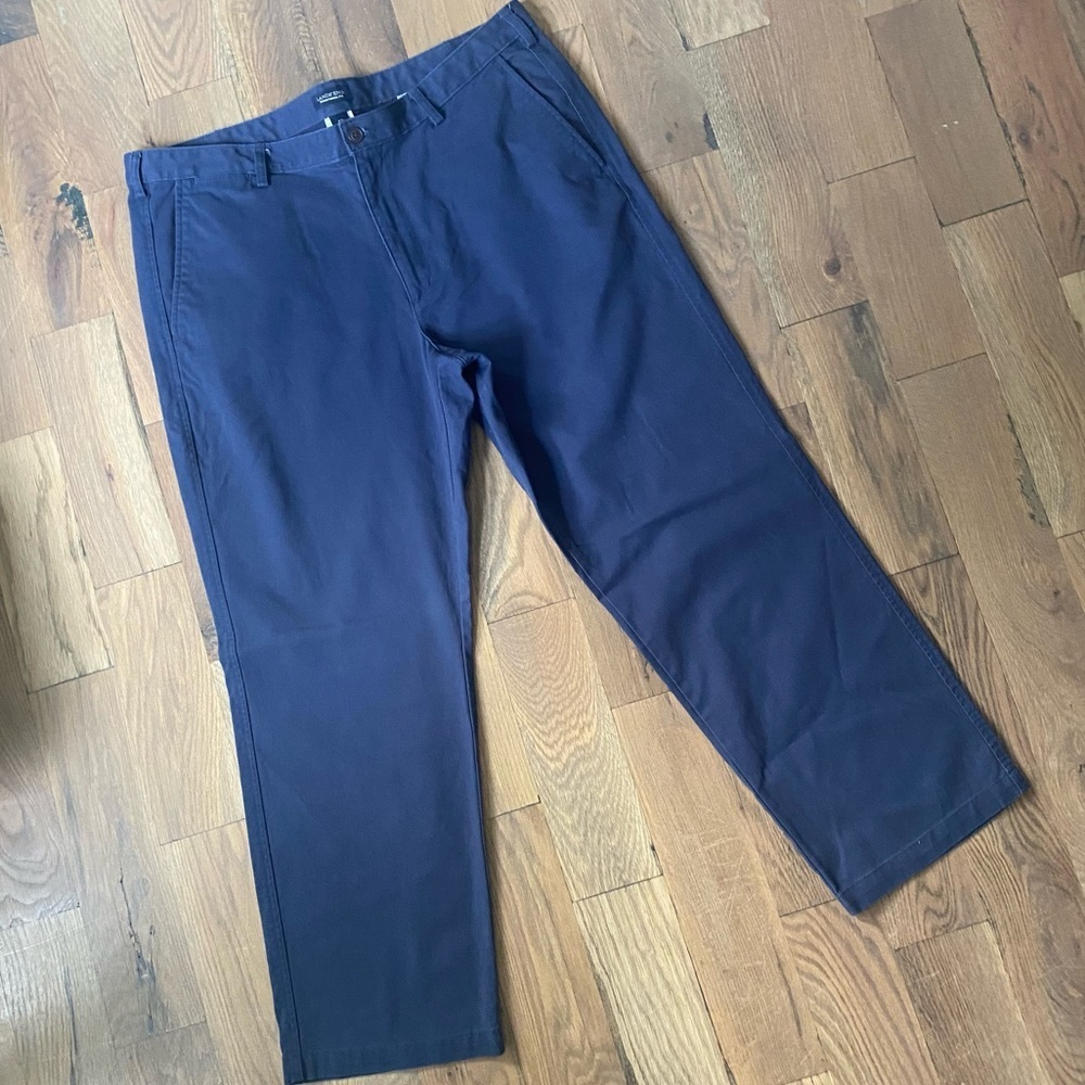 Lands' End Traditional Fit Blue Khaki Pants Size 40 - Picture 7 of 8